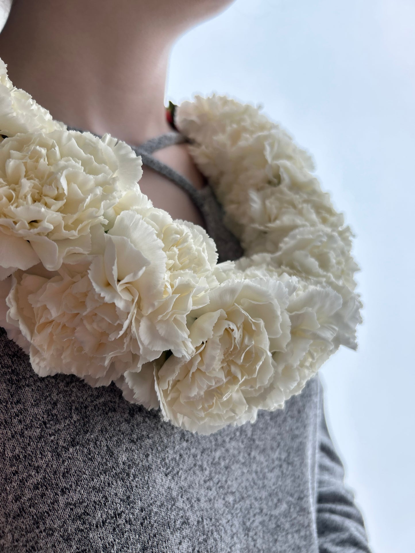 Carnation and Hypericum Lei